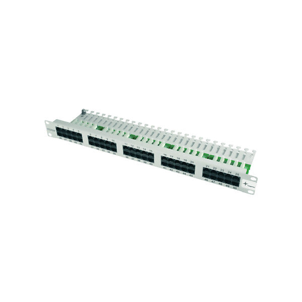 Telegärtner 19" ISDN-Panel 50-Port 1HE, RAL7035 MPPISDN 50-H kurz